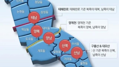 강남구 세부지역 명칭