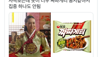 사극 중전마마옷 짜파게티 에디션