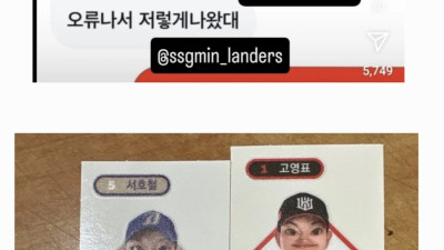 크보 띠부씰 근황